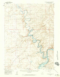 preview thumbnail of historical topo map of Sweetwater County, WY in 1957