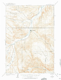 1913 Map of Hot Springs County, WY, 1975 Print