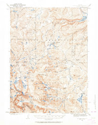 preview thumbnail of historical topo map of Fremont County, WY in 1937