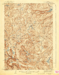 Download a high-resolution, GPS-compatible USGS topo map for Moccasin Lake, WY (1943 edition)