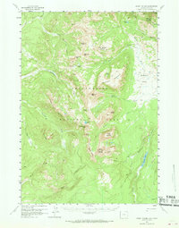 preview thumbnail of historical topo map of Park County, WY in 1958