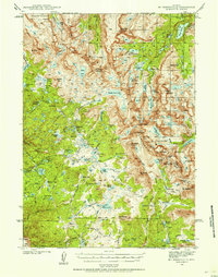 Download a high-resolution, GPS-compatible USGS topo map for Mt Bonneville, WY (1955 edition)