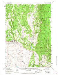 preview thumbnail of historical topo map of Newcastle, WY in 1958