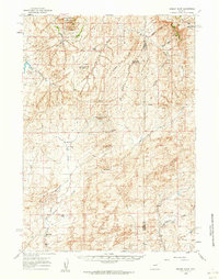 preview thumbnail of historical topo map of Natrona County, WY in 1959
