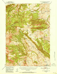 Download a high-resolution, GPS-compatible USGS topo map for Pat OHara Mountain, WY (1955 edition)