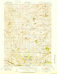 preview thumbnail of historical topo map of Albany County, WY in 1950