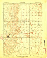 1910 Map of Rock Springs, WY