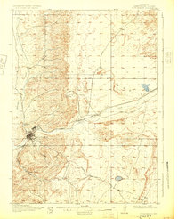 1910 Map of Arrowhead Springs, WY, 1925 Print