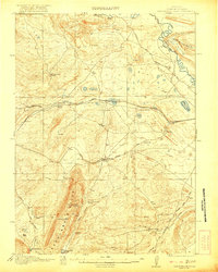 preview thumbnail of historical topo map of Carbon County, WY in 1921
