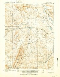 preview thumbnail of historical topo map of Carbon County, WY in 1921