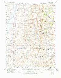 Download a high-resolution, GPS-compatible USGS topo map for Sage, WY (1973 edition)