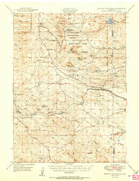 Download a high-resolution, GPS-compatible USGS topo map for Sherman Mountains, WY (1950 edition)