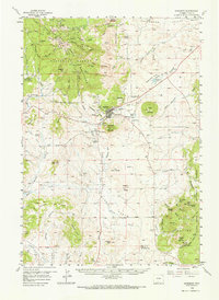 preview thumbnail of historical topo map of Sundance, WY in 1958
