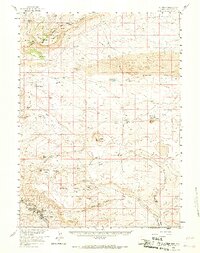 1958 Map of Superior, 1967 Print