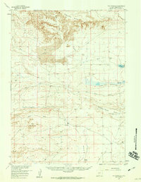 preview thumbnail of historical topo map of Sweetwater County, WY in 1958