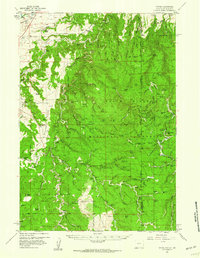 preview thumbnail of historical topo map of Crook County, WY in 1958
