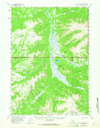 Download a high-resolution, GPS-compatible USGS topo map for Two Ocean Pass, WY (1964 edition)