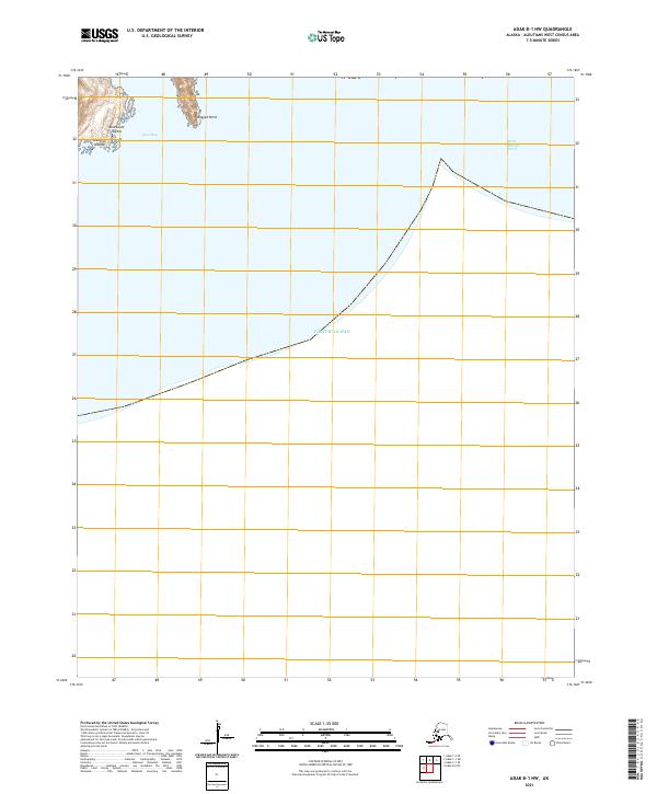 USGS Topographic Map – Adak B-1 NW