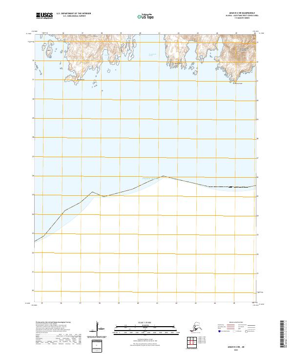USGS Topographic Map – Adak B-2 NE