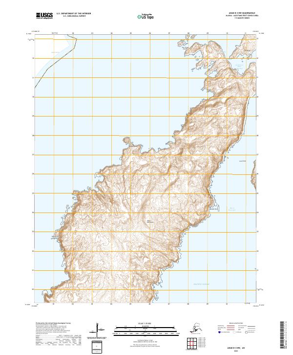 USGS Topographic Map – Adak B-3 NW