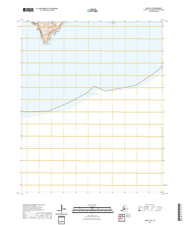 USGS Topographic Map – Adak B-3 SE