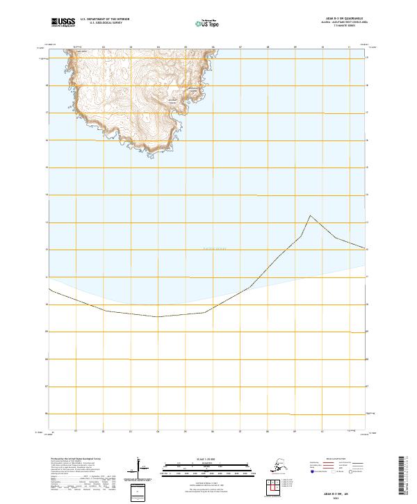 USGS Topographic Map – Adak B-3 SW