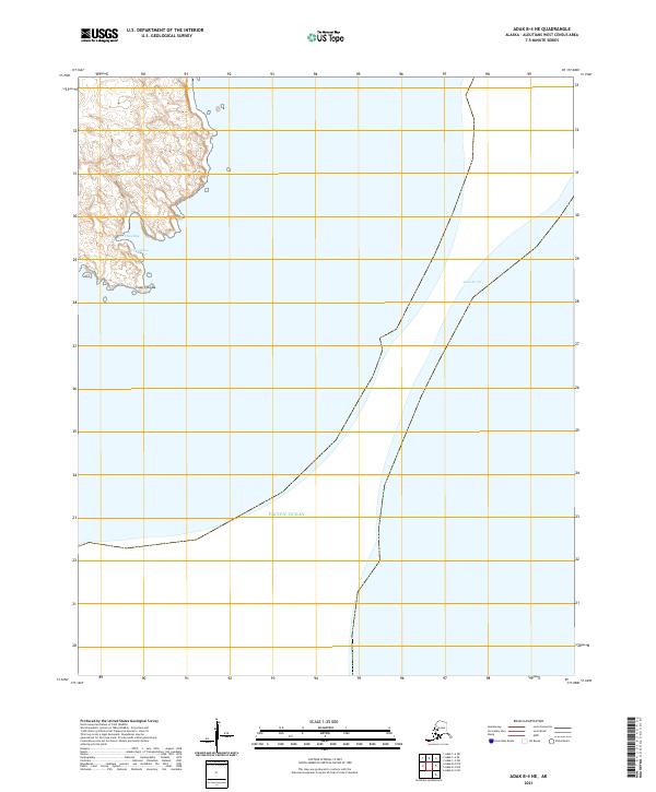 USGS Topographic Map – Adak B-4 NE