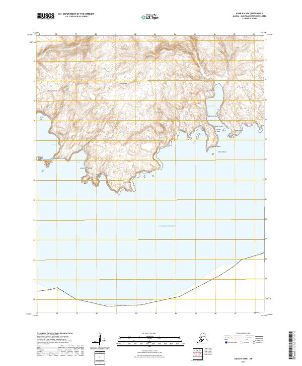 USGS Topographic Map – Adak B-4 NW