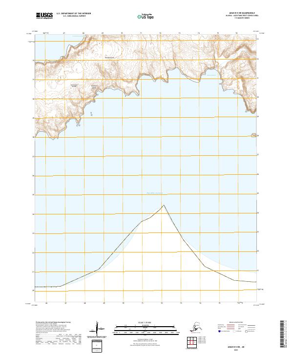 USGS Topographic Map – Adak B-5 NE