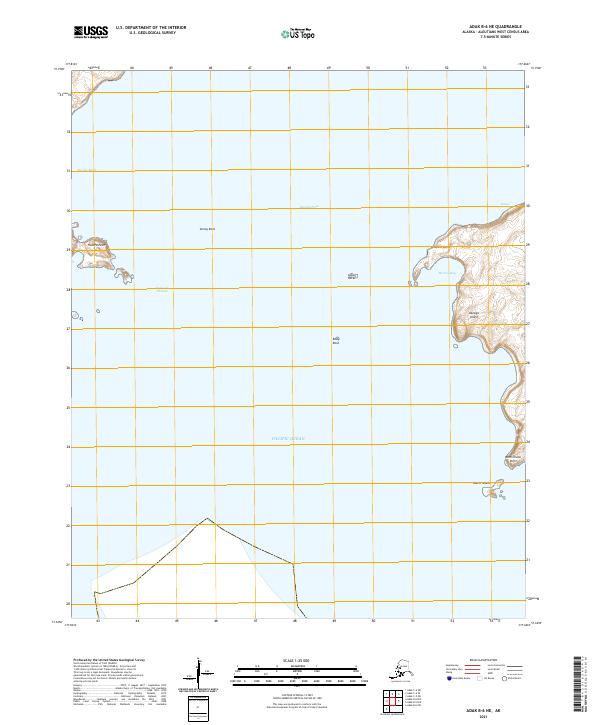 USGS Topographic Map – Adak B-6 NE