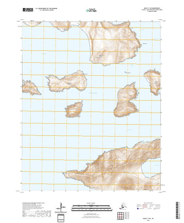 USGS Topographic Map – Adak C-1 NE