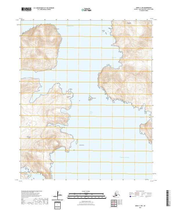 USGS Topographic Map – Adak C-1 SW