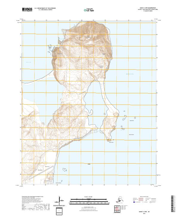 USGS Topographic Map – Adak C-2 NW