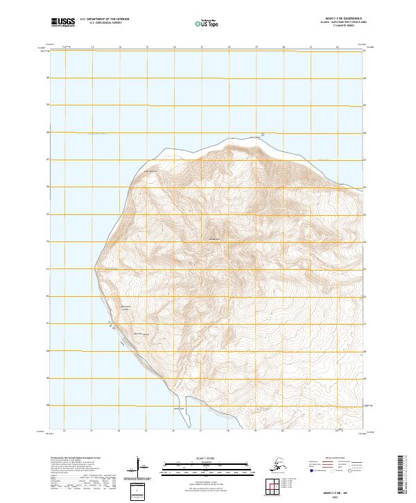 USGS Topographic Map – Adak C-3 NE