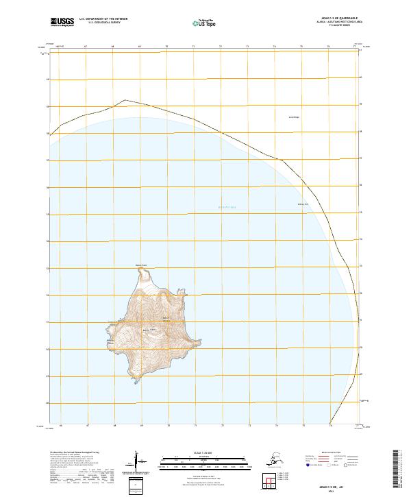USGS Topographic Map – Adak C-5 NE