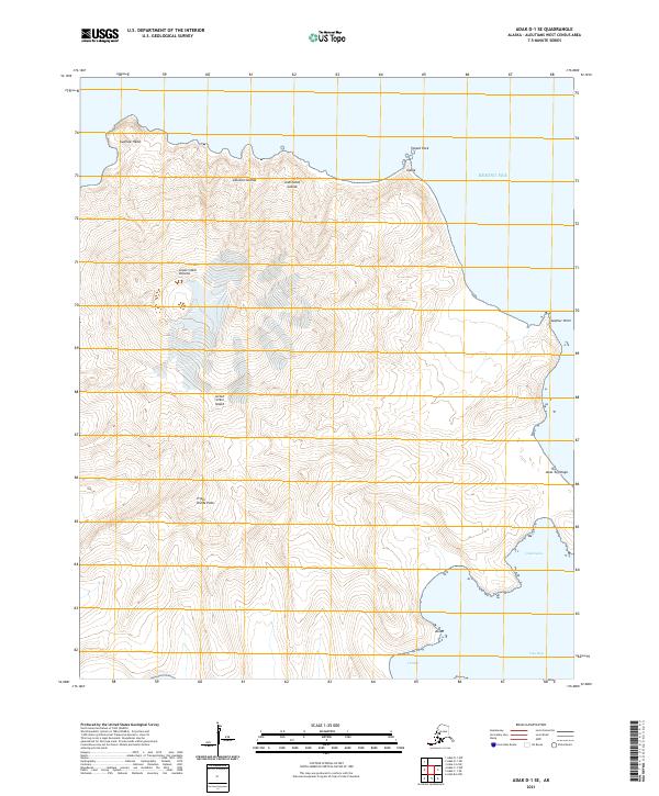 USGS Topographic Map – Adak D-1 SE