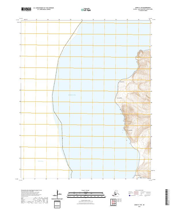USGS Topographic Map – Adak D-1 SW