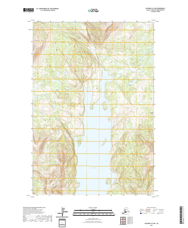 USGS Topographic Map – Afognak A-2 NW