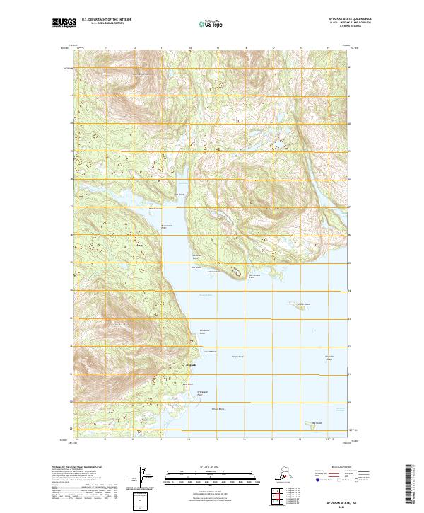 USGS Topographic Map – Afognak A-3 SE
