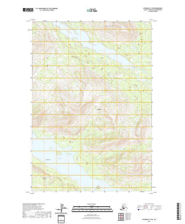 USGS Topographic Map – Afognak A-3 SW