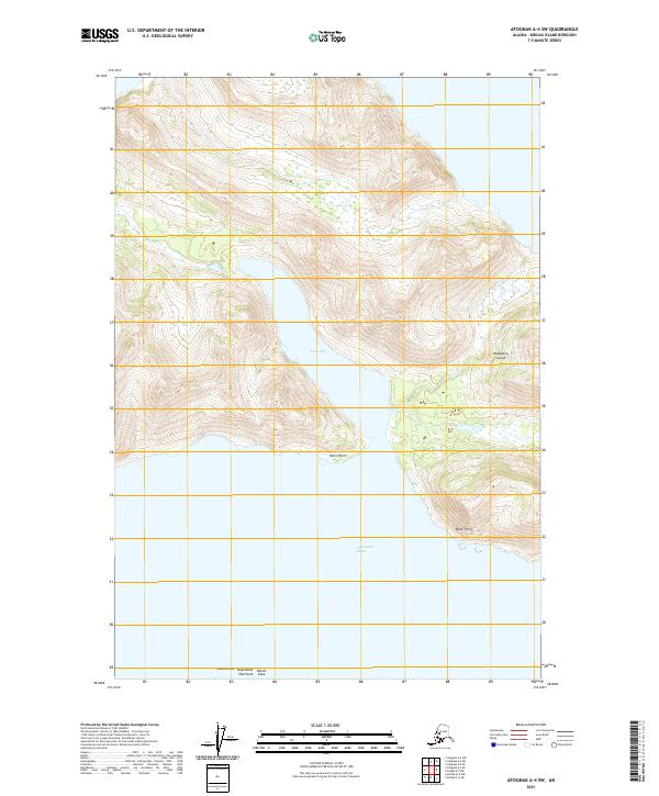 USGS Topographic Map – Afognak A-4 SW