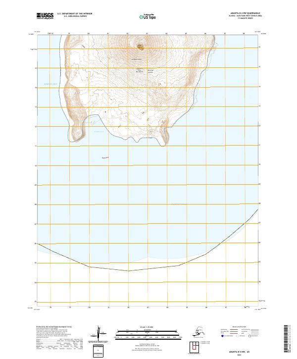 USGS Topographic Map – Amukta B-4 NW