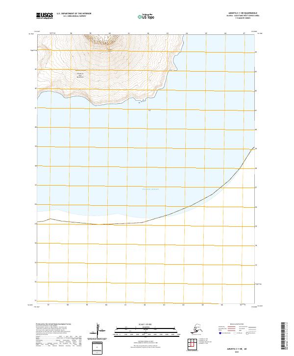 2021 Map of Amukta C-1 NE, 2021 Print