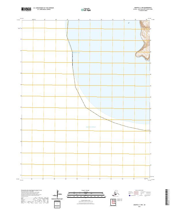 2021 Map of Amukta C-1 NW, 2021 Print