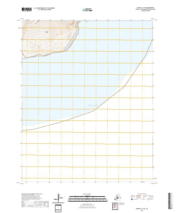 2021 Map of Amukta C-2 SW, 2021 Print