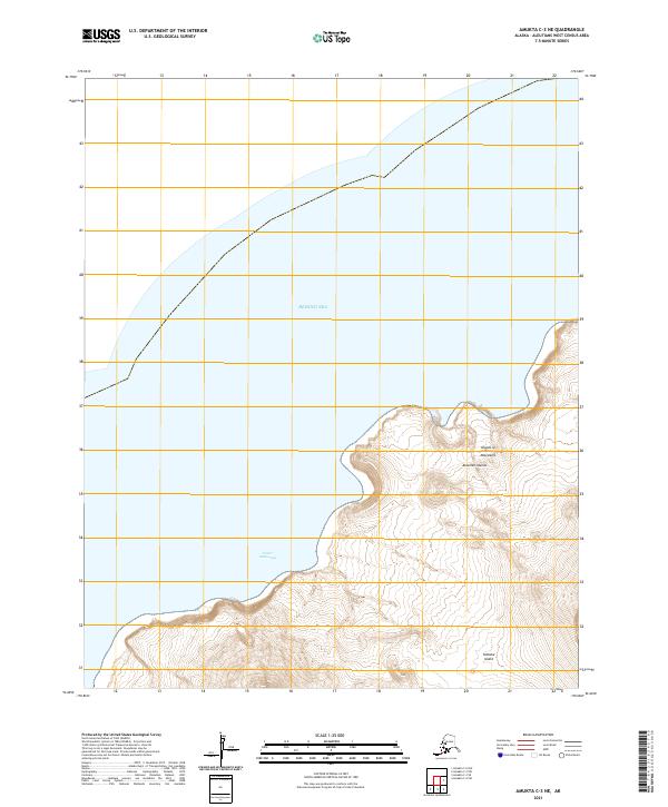 USGS Topographic Map – Amukta C-3 NE