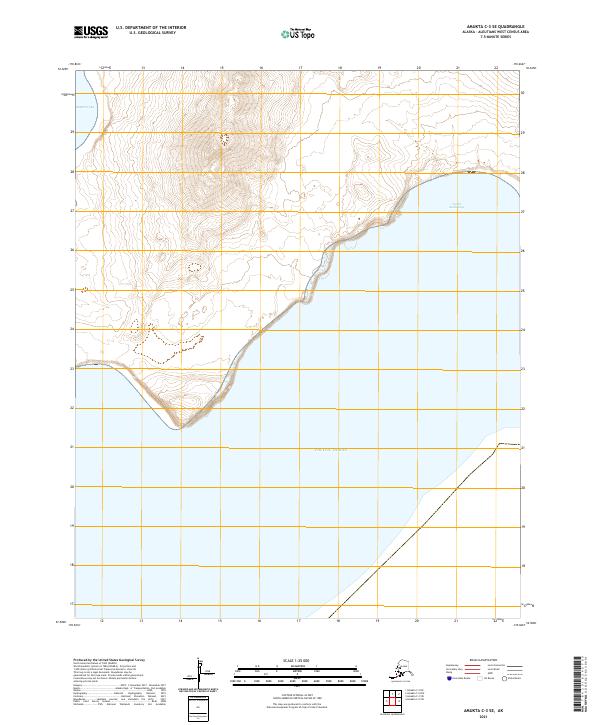 USGS Topographic Map – Amukta C-3 SE