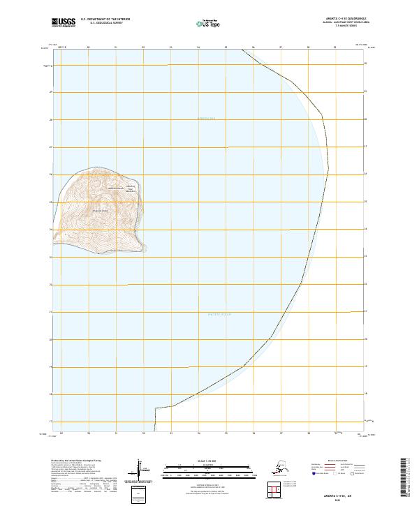 USGS Topographic Map – Amukta C-4 SE