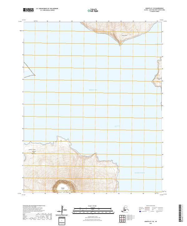 USGS Topographic Map – Amukta D-1 SE