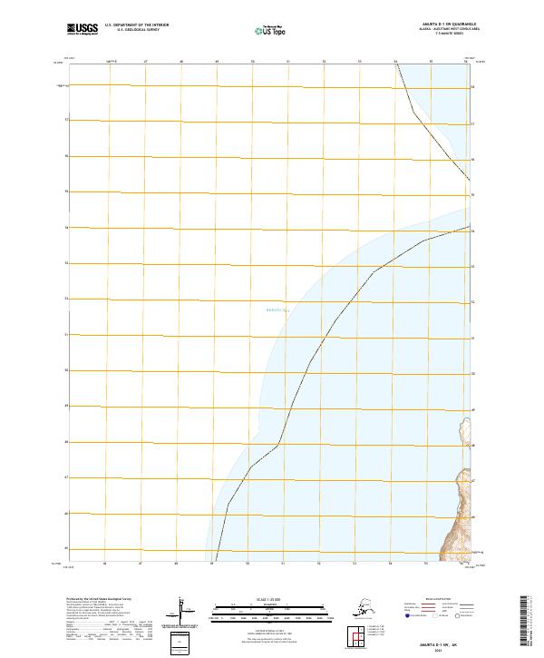 2021 Map of Amukta D-1 SW, 2021 Print